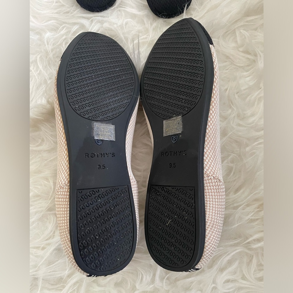 Rothy's The Square Tuxedo Ballet Flats Size 9.5 - image 3
